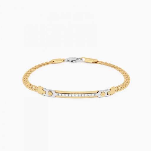 [EB681GB] Zancan yellow gold bracelet with diamonds.