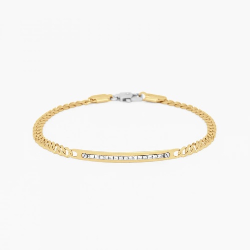 [EB685GB] Zancan yellow gold bracelet with diamonds.