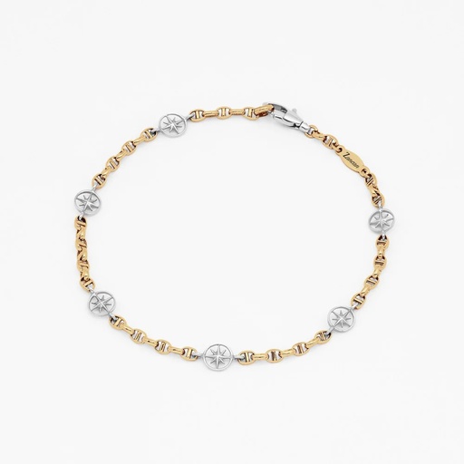 [EB692GB] Zancan yellow gold bracelet with wind rose