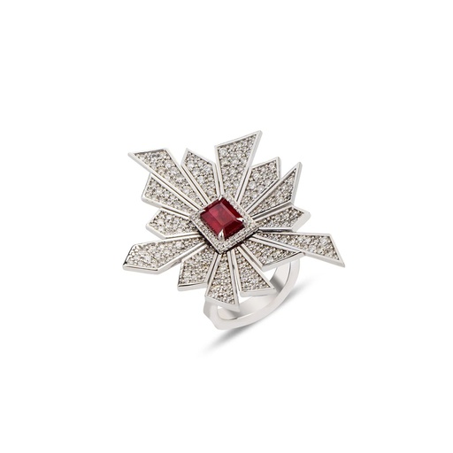 Alis Crush Maxi Ring with Ruby