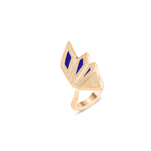 Alis Ring XL with Parliament Blue Enamel