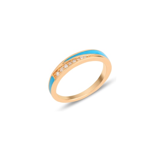 Flow Slim Ring - Baby Blue Enamel