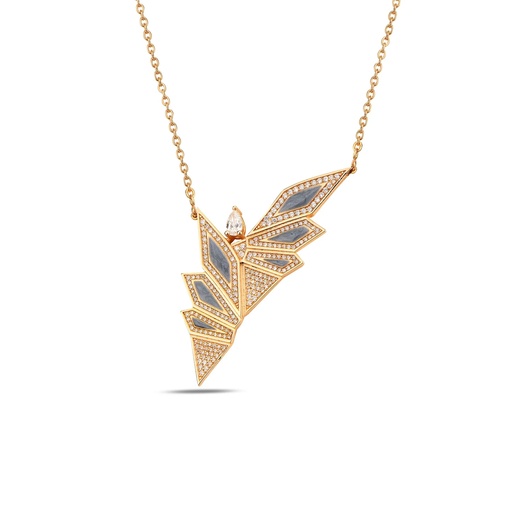 [RG.ALIS] Rose Gold Alis Necklace with Rhodium Enamel