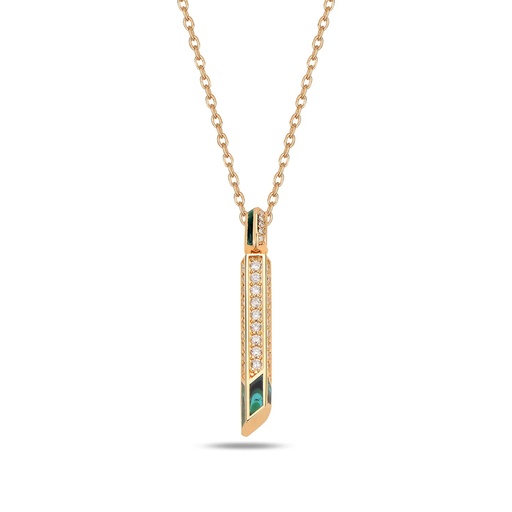 [RG.FLOWLP-I] Rose Gold Flow Letter Pendant - "I"