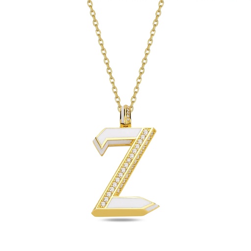 [RG.FLOWLP-Z] Rose Gold Flow Letter Pendant - "Z"