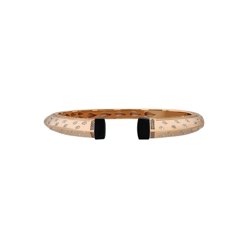 [RG.BALANCE] Rose Gold Neutra Balance Slim Bracelet - Black