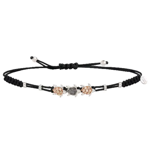 [B168DBDN3#472] 3 Turtle Bracelet