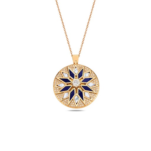 [RG.ND06LGRK] Rose Gold Nord Duo Pendant Lapis & White