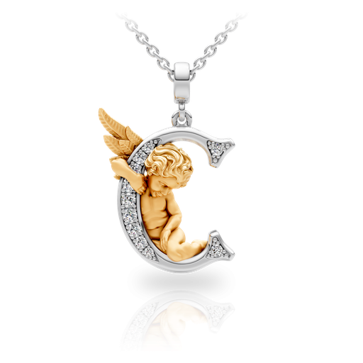 [0060.3#4759] Pendant My Angel C with Diamonds