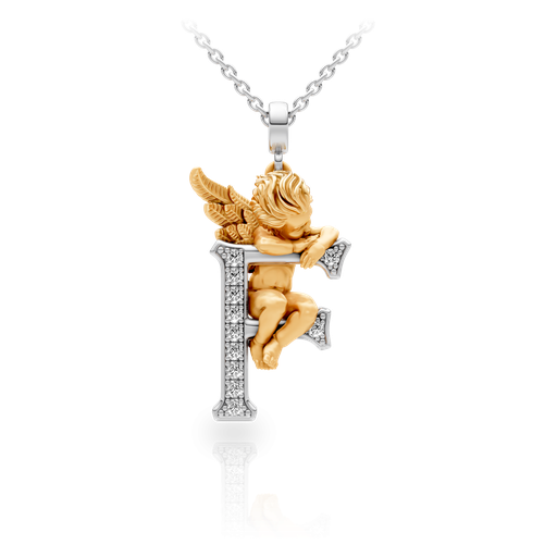 [0063.3#4762] Pendant My Angel F with Diamonds