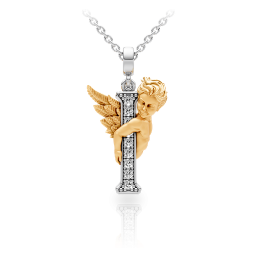 [0066.3#4765] Pendant My Angel I with Diamonds