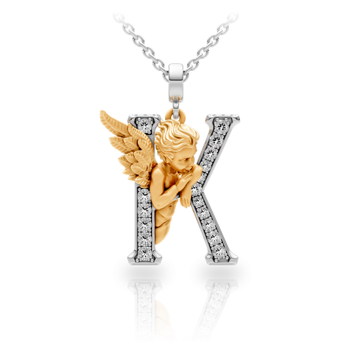 [0068.3#4767] Pendant My Angel K with Diamonds