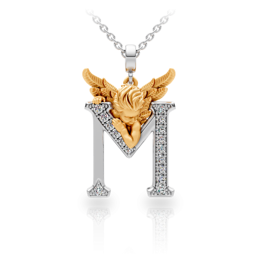 [0070.3#4769] Pendant My Angel M with Diamonds