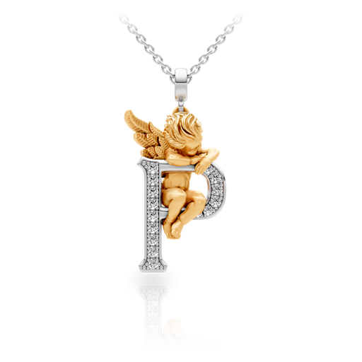 [0073.3#4772] Pendant My Angel P with Diamonds