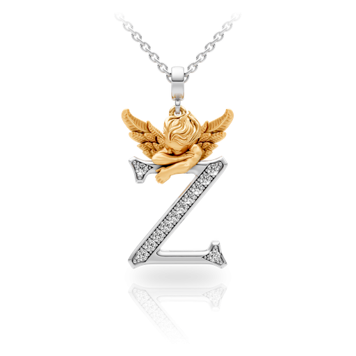 [0083.3#4782] Pendant My Angel Z with Diamonds