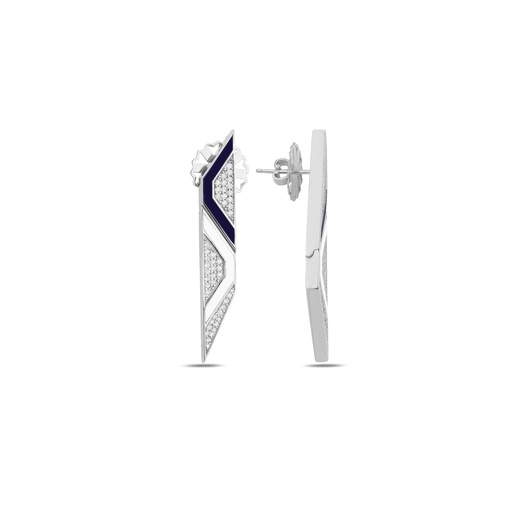[WG.EP06BW01WC] White Gold Epoca Odessa Slim Earrings