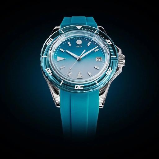 [AquaSaphir Cyan Gradient Cyan Bezel] Artya - AquaSaphir Cyan Gradient Cyan Bezel