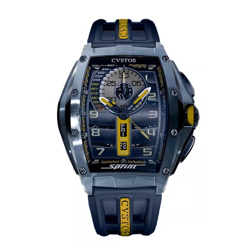 [B01107.4103002] Chrono Sprint Steel/Navy Blue - 41mm