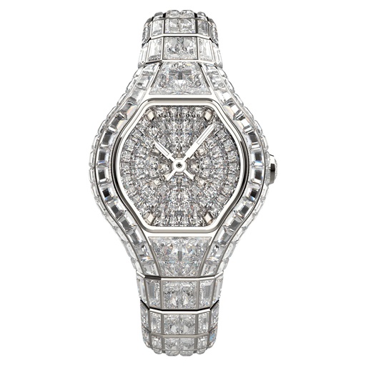 [WAWG2630-0110] City Glamour Diamond White Gold Watch