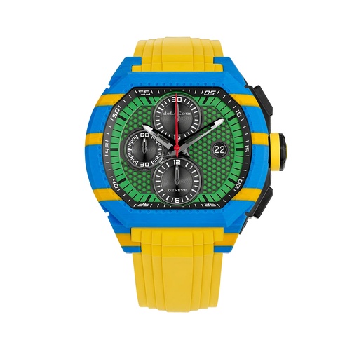 [WACC3154-6100] Concept Concept Mc Byg Carbon Blue With Yellow Strips