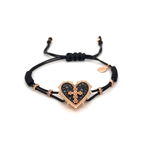 [B921DN#507] Rose Gold Heart Bracelet