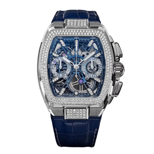 [F00112.4213001] Metropolitan Chrono Titanium Blue SQLT/Diamond - 42mm