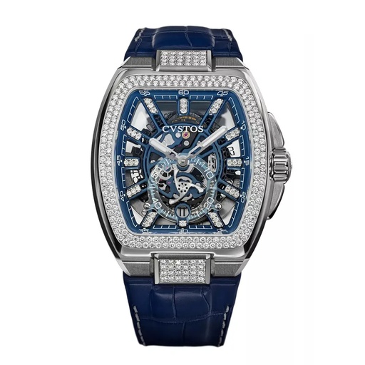 [F00103.4216001] Metropolitan PS Titanium/SQLT Blue Dial/Diamond - 42mm