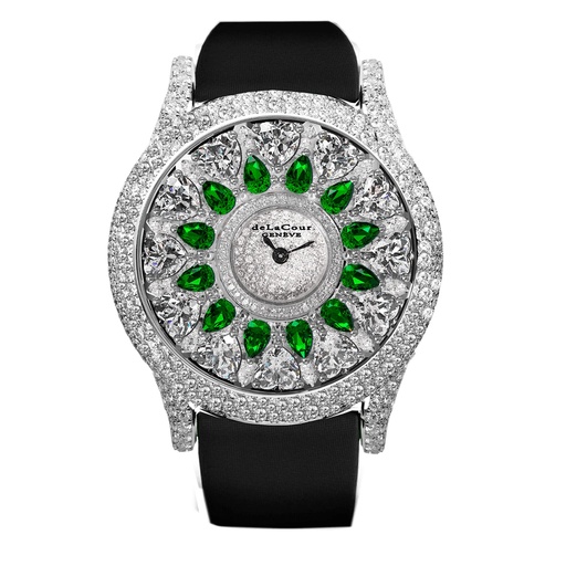 [WAWG8021-1060] Passion Forever White & Green White Gold Watch