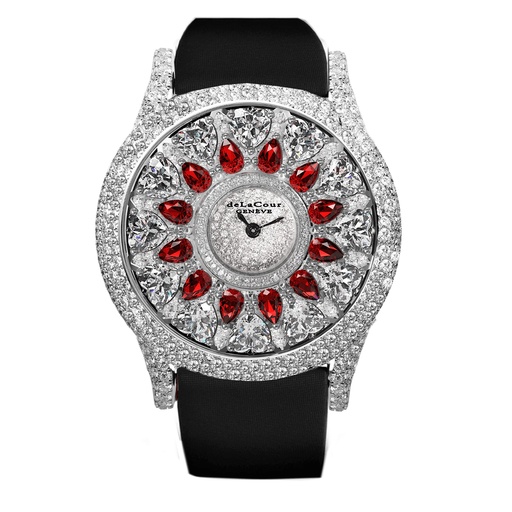 [WAWG8021-1020] Passion Forever White & Red White Gold Watch