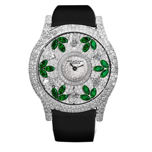 [WAWG8041-1060] Passion Sparkle White & Green White Gold Watch