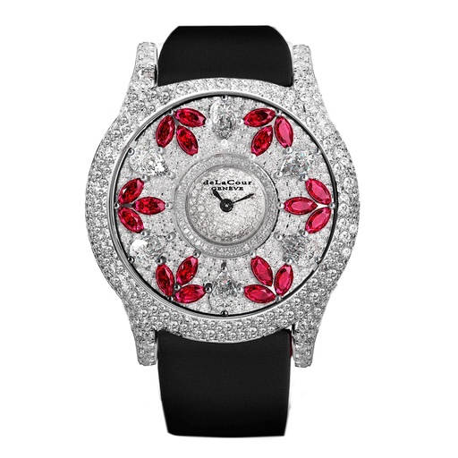 [WAWG8041-1020] Passion Sparkle White & Red White Gold Watch