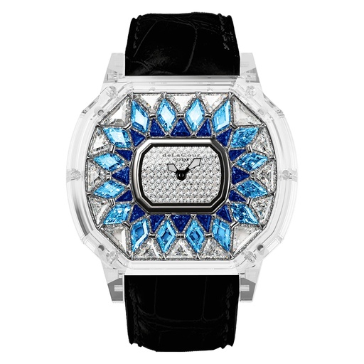 [WASC3702-1050] Reflect Celest White & Blue Sapphire Watch