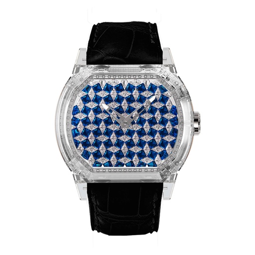 [WASC3602-5051] Reflect Harlequin Blue & White Sapphire Watch