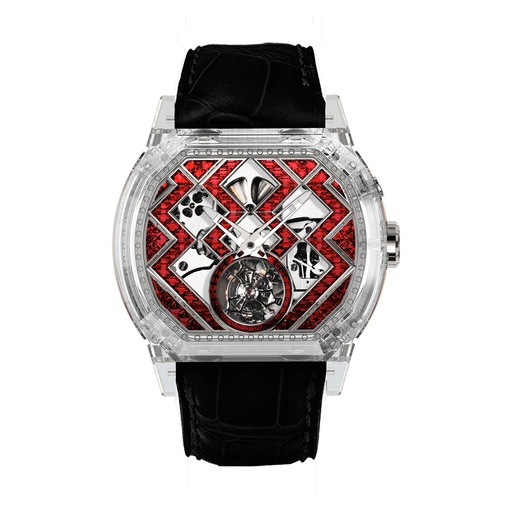 [WASC3642-2020T] Reflect Streamer Ruby Sapphire Watch