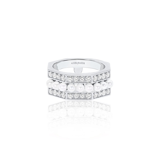 [OC048] Mermaid Petite White Gold Ring