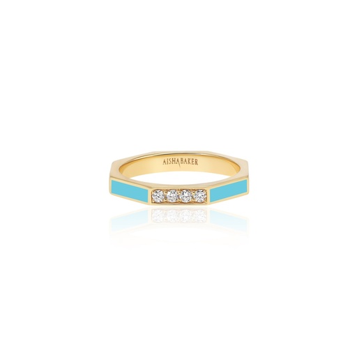 [OC008] Fingers Crossed Light Blue Ring