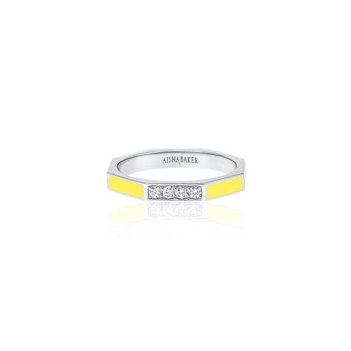 [OC016] Fingers Crossed Yellow White Gold Ring