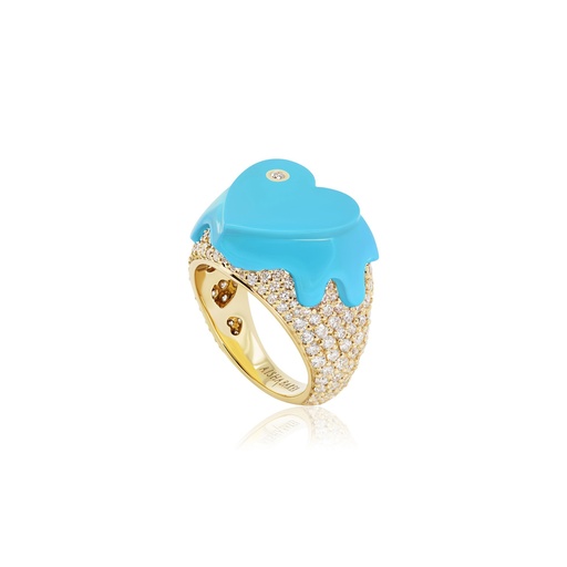 [SL003] Sweet Love Diamond Blue Pinky Ring