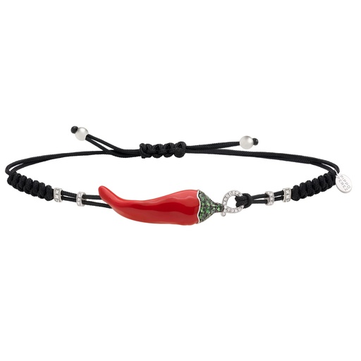 [B646GV#569] White Gold Chilli Bracelet