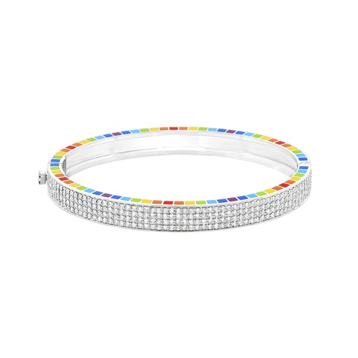 [ME009] Me White Gold Full Diamond Bracelet