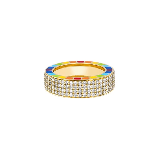 [ME008] Me Yellow Gold Full Diamond Ring