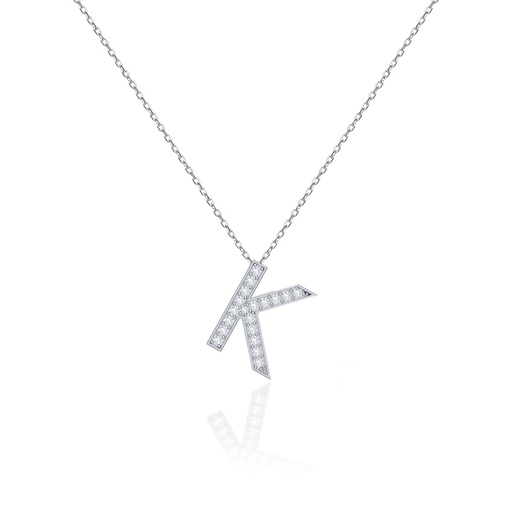 [IN011] Initials Necklace - K