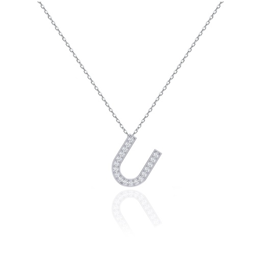 [IN021] Initials Necklace - U