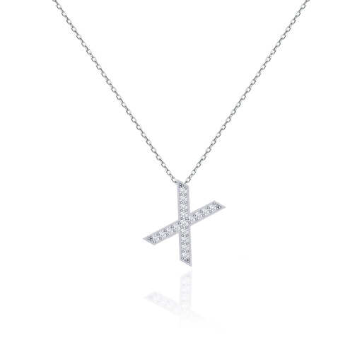 [IN024] Initials Necklace - X