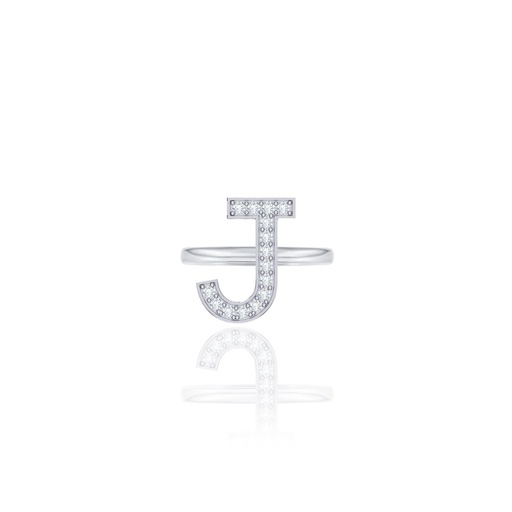 [IR010] Initials Ring - J