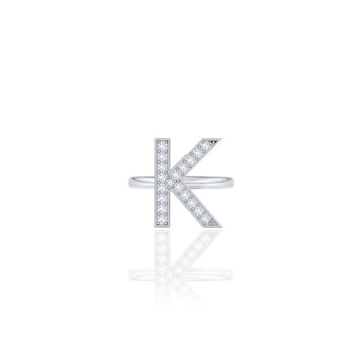 [IR011] Initials Ring - K
