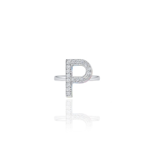 [IR016] Initials Ring - P