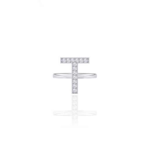 [IR020] Initials Ring - T