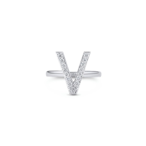 [IR022] Initials Ring - V