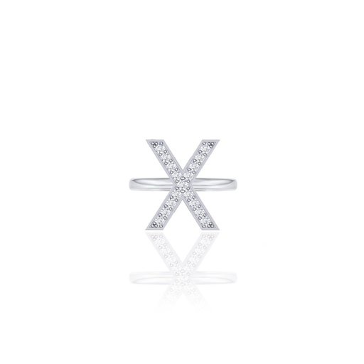 [IR024] Initials Ring - X